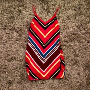 Express Mini Chevron Slip Dress